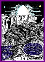 Lama Govinda's rendering of Tibetan Tanka - Kailas and two lakes